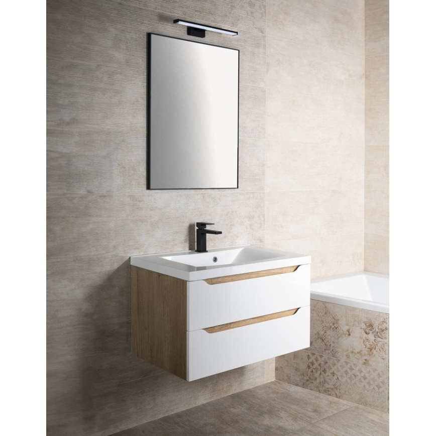 Sapho - Spiegel im Rahmen AROWANA 50x80 matt-schwarz