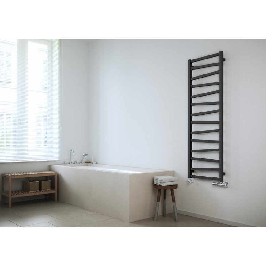 Sapho - Termoarredo bagno ZIG 406W/230V 50x110 cm antracite