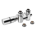 Sapho - Thermostatischer Anschlusssatz für Mittelanschluss TWIN COMBI links/Hochglanzchrom