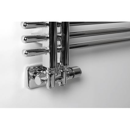 Sapho - Thermostatische Anschlussgarnitur für Mittelanschluss TWIN COMBI rechts/Hochglanzchrom