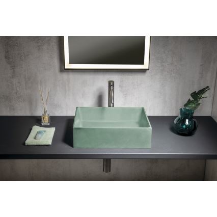 Sapho - Vasque à poser FORMIGO 47,5x36,5 cm béton/vert