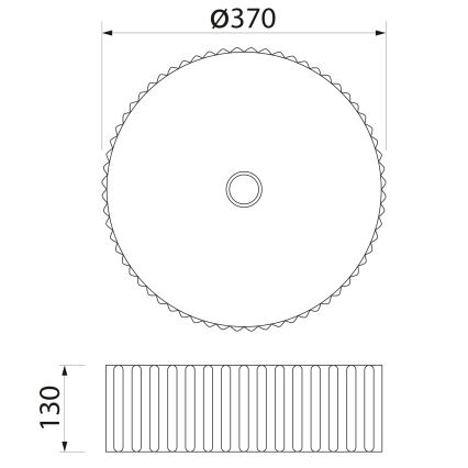 Sapho - Vasque à poser PICOBELLO Ø 37 cm céramique/blanc