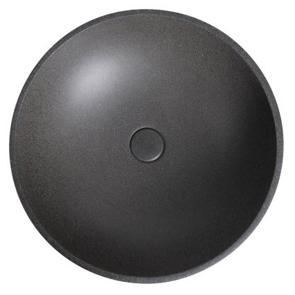 Sapho - Vasque à poser TURF Ø 44 cm béton / granit noir