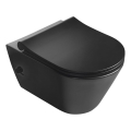 Sapho - Wand-WC mit Bidetbrause Keramik/matt schwarz