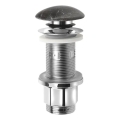 Sapho - Waschbeckenablauf Click-Clack BLOK Ø 6,7 cm Stein/Schwarz