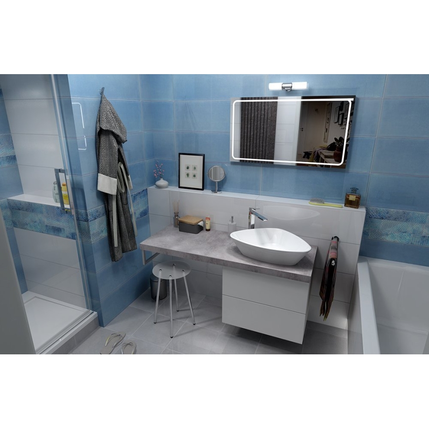 Sapho - Waschtischplatte AVICE 150 x 49,5 cm grau/Betonoptik