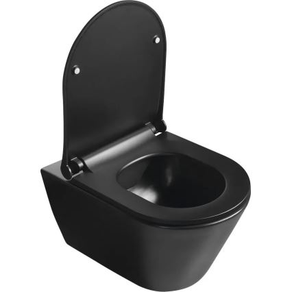 Sapho - WC-Sitz SoftClose AVVA SLIM matt schwarz