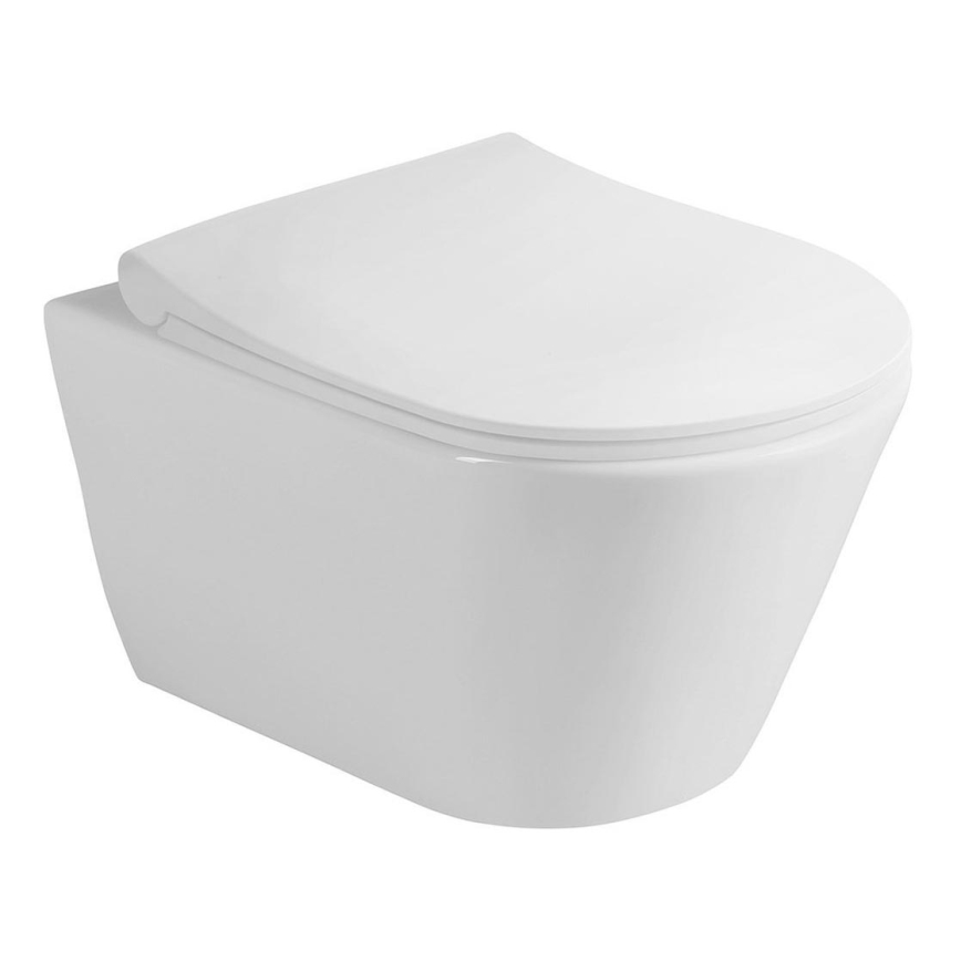 Sapho - WC sospeso con doccetta bidet AVVA CLEANWASH ceramica/bianco