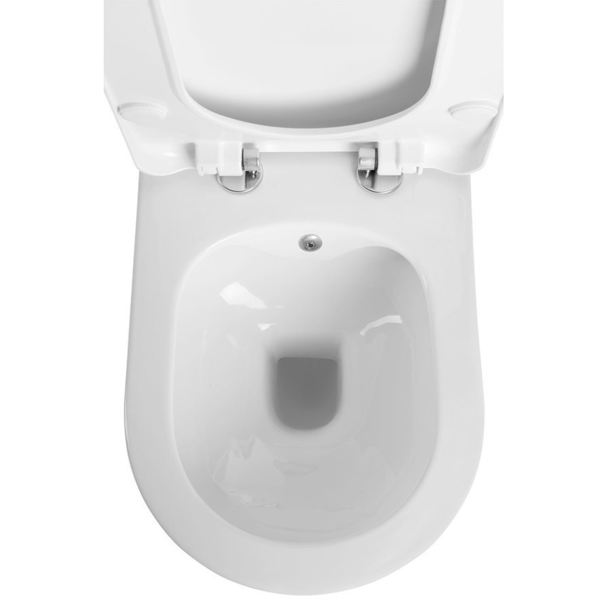 Sapho - WC sospeso con doccetta bidet AVVA CLEANWASH ceramica/bianco