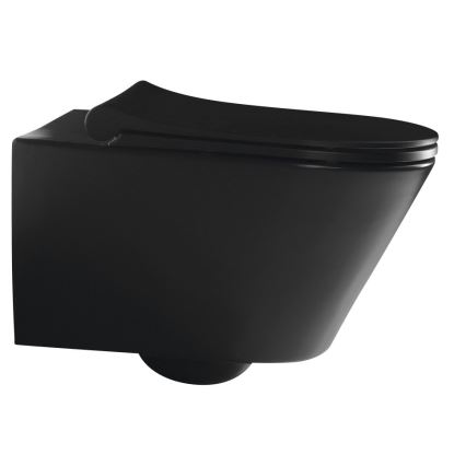Sapho - WC suspendu AVVA céramique/noir