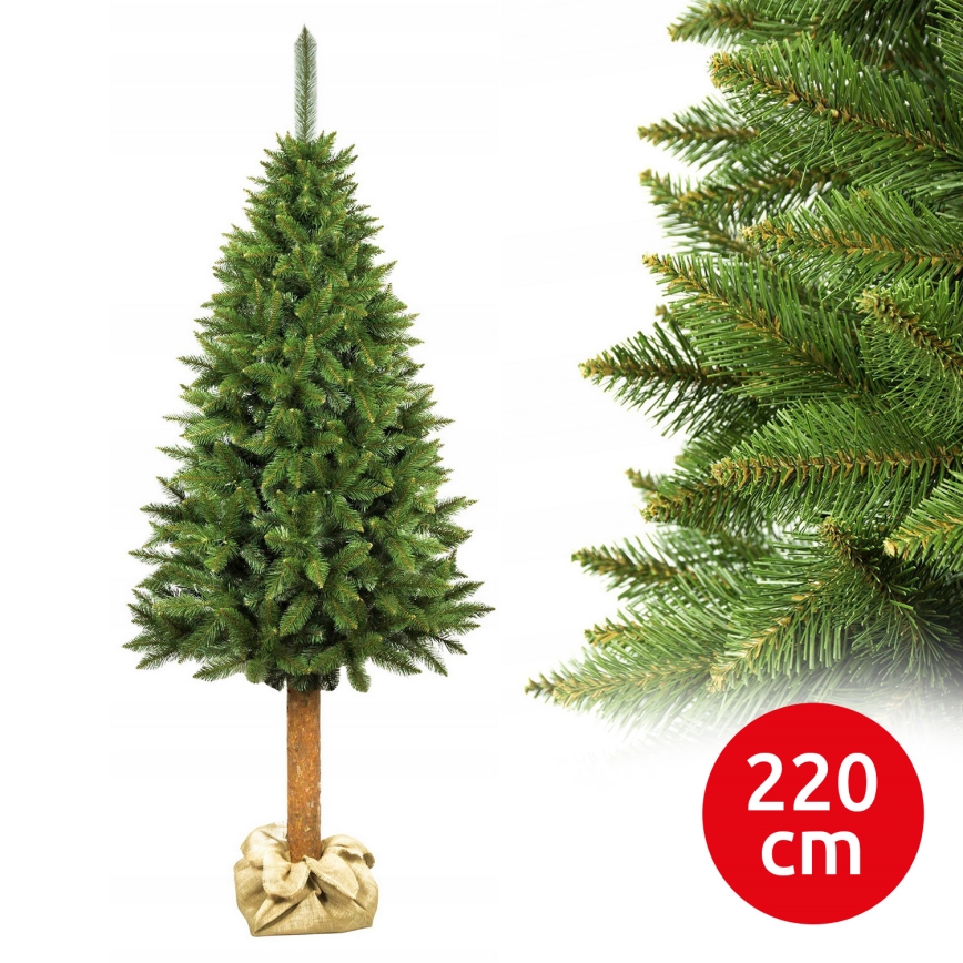 Sapin de Noël sur tronc 220 cm, épicéa