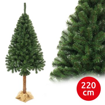 Sapin de Noël sur un tronc 220 cm sapin
