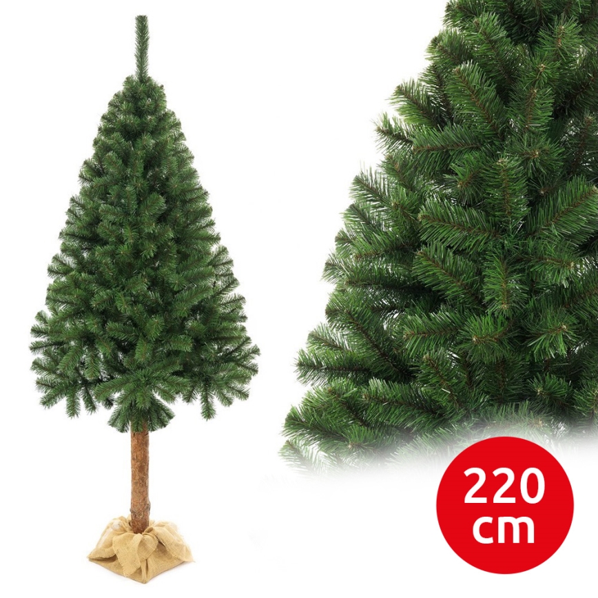 Sapin de Noël sur un tronc 220 cm sapin