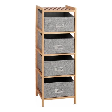 Scaffalatura con scatole REG 83x28 cm beige