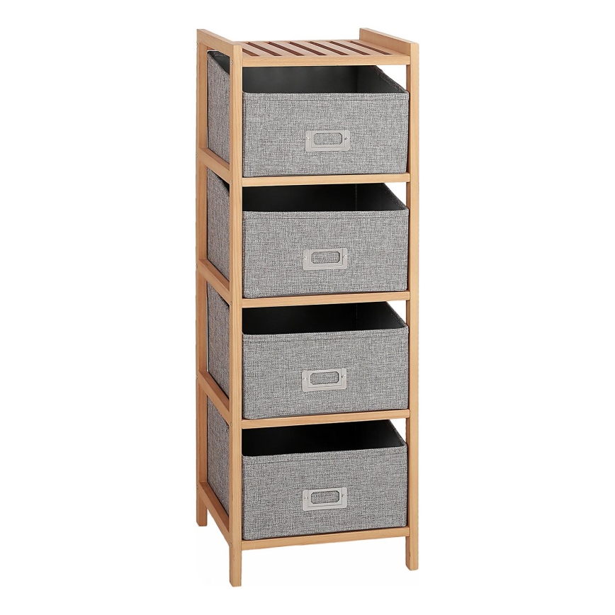 Scaffalatura con scatole REG 83x28 cm beige
