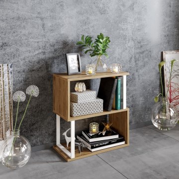 Scaffale LIMA 64x60 cm bianco/marrone