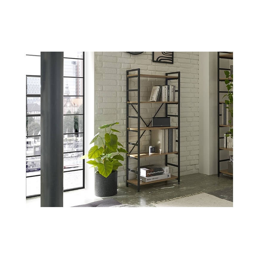 Scaffale MEDDIE in rovere