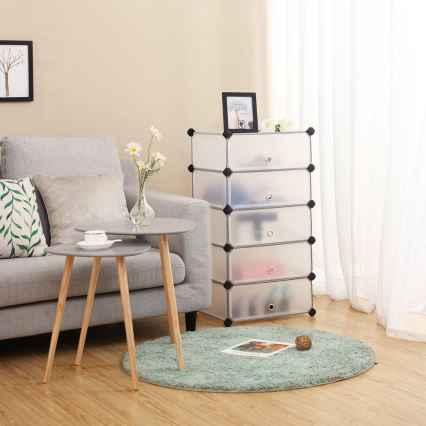 Scaffale modulare con cassetti BOXIFY, bianco