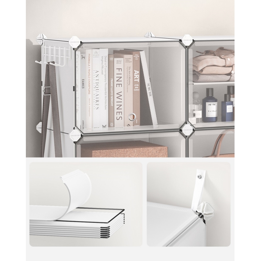 Scaffale modulare con scomparti BOXIFY bianco