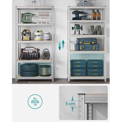 Scaffale ORDIFY argento