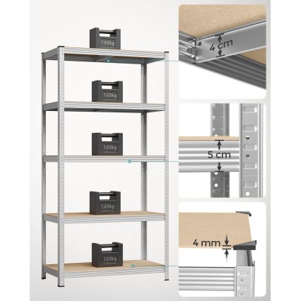 Scaffale ORDIFY argento