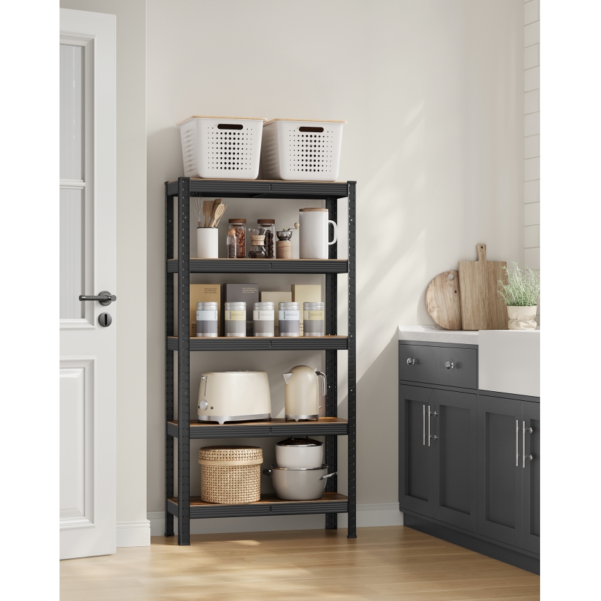 Scaffale ORDIFY marrone/nero