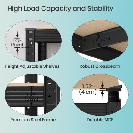 Scaffale ORDIFY nero