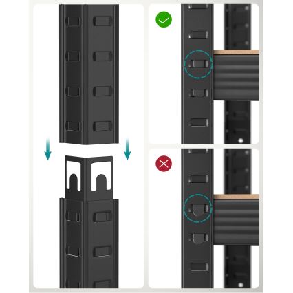 Scaffale ORDIFY nero