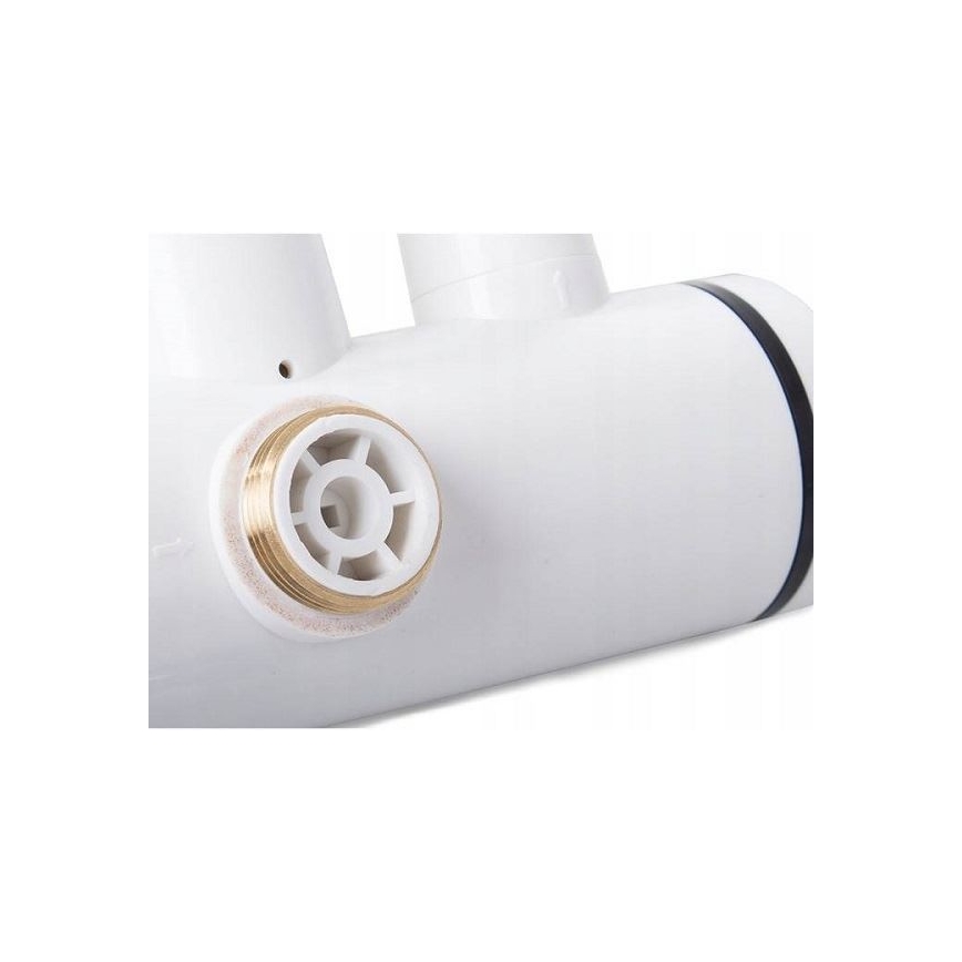 Scaldabagno istantaneo con spruzzatore e LCD display 3000W/230V IPX4 bianco