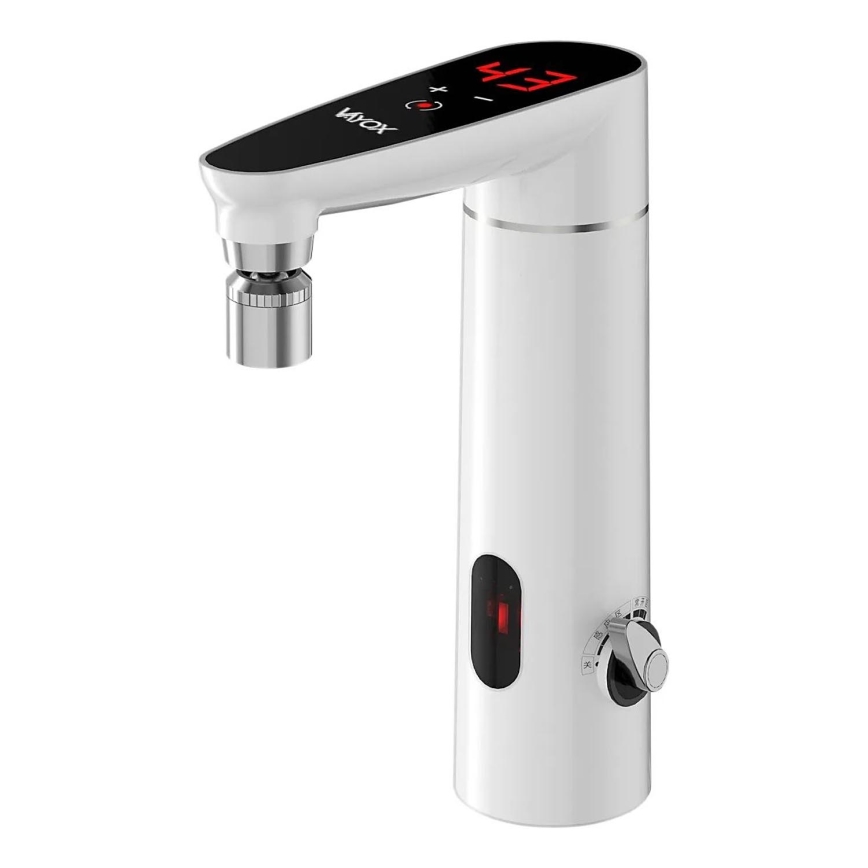 Scaldabagno istantaneo touch con sensore e LED display 3000W/230V IPX4 bianco