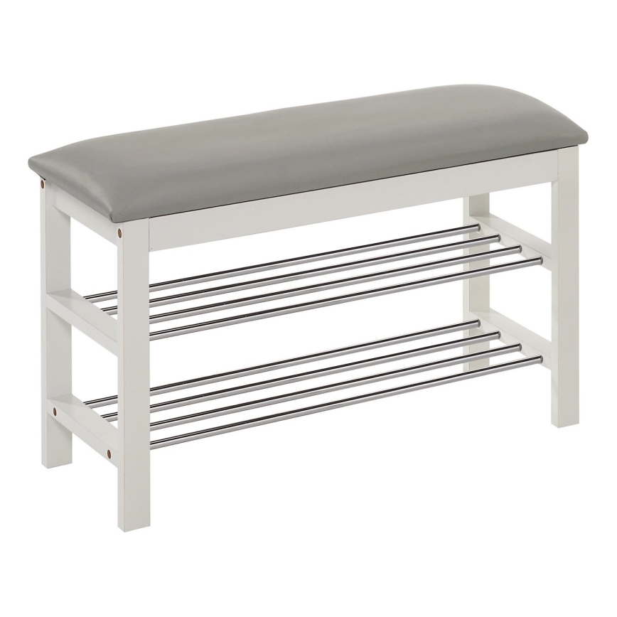 Scarpiera 48x81 cm bianco/grigio