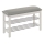 Scarpiera 48x81 cm bianco/grigio