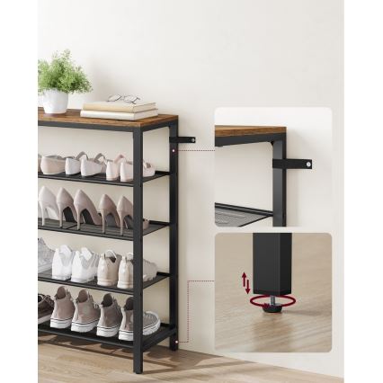 Scarpiera DAVOR marrone/nera