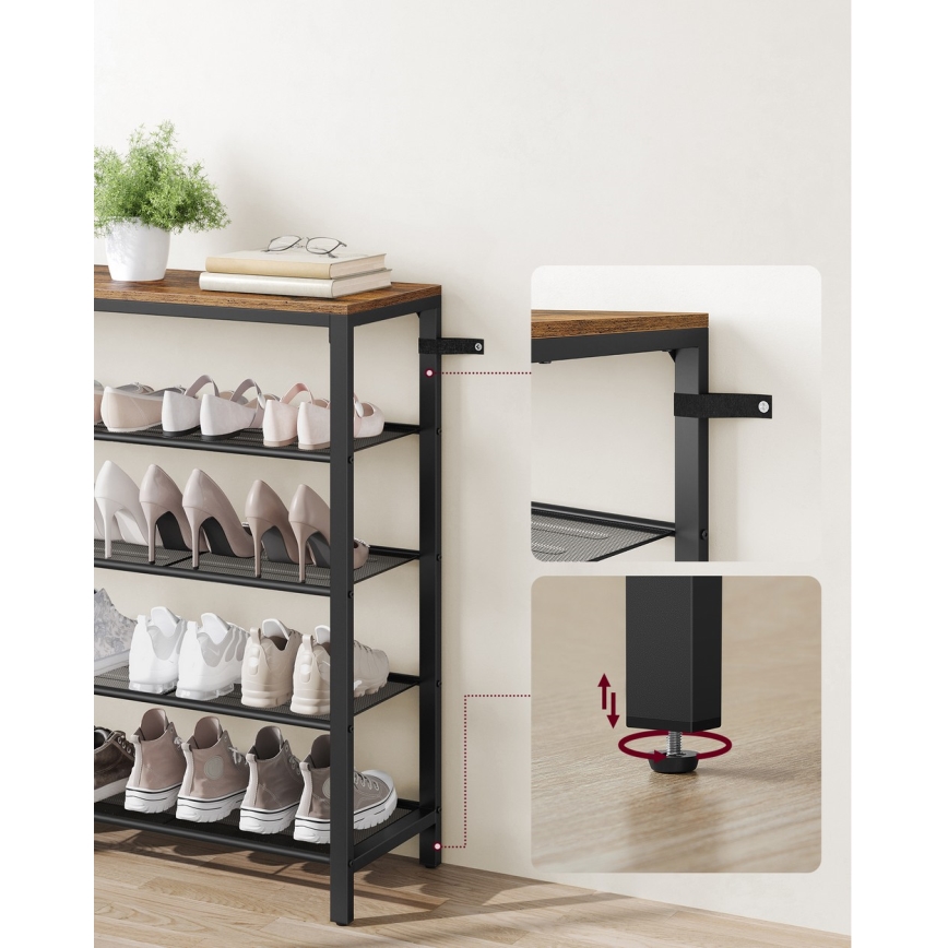 Scarpiera DAVOR marrone/nera