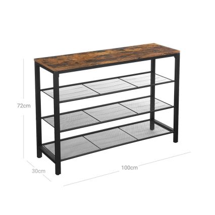 Scarpiera DAVOR marrone/nera