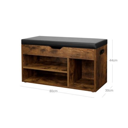 Scarpiera DAVOR marrone/nera