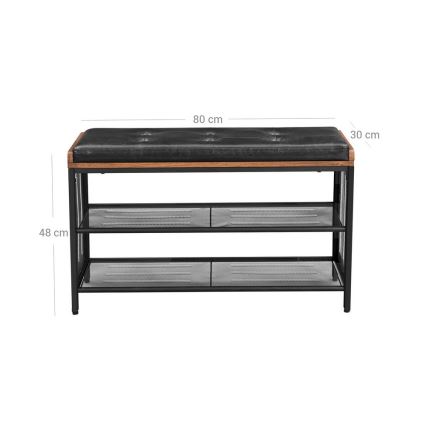 Scarpiera DAVOR marrone/nera