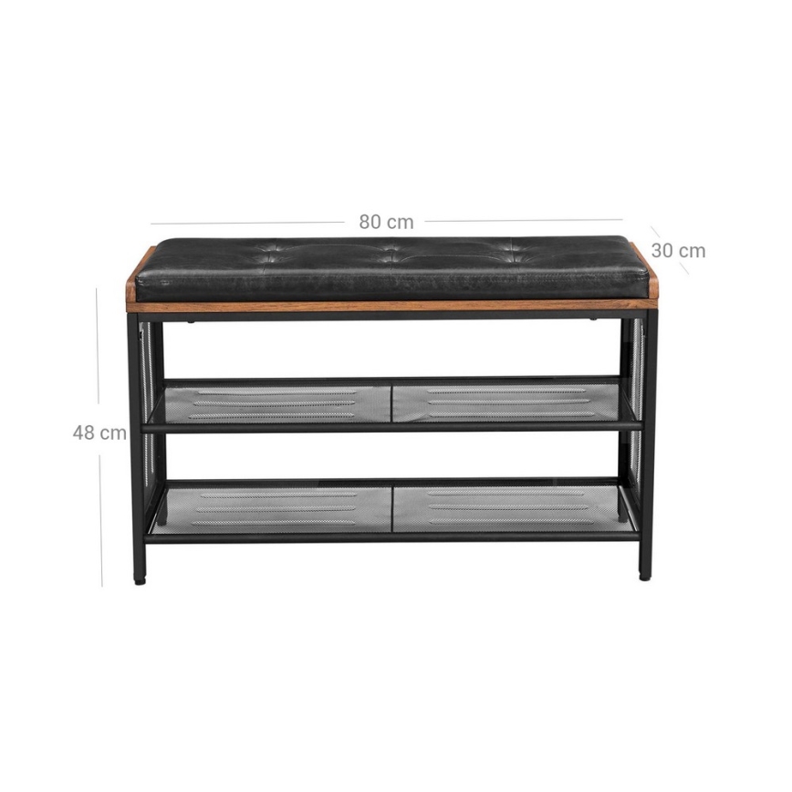 Scarpiera DAVOR marrone/nera