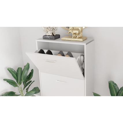 Scarpiera PIGO 60x109x25 cm bianca