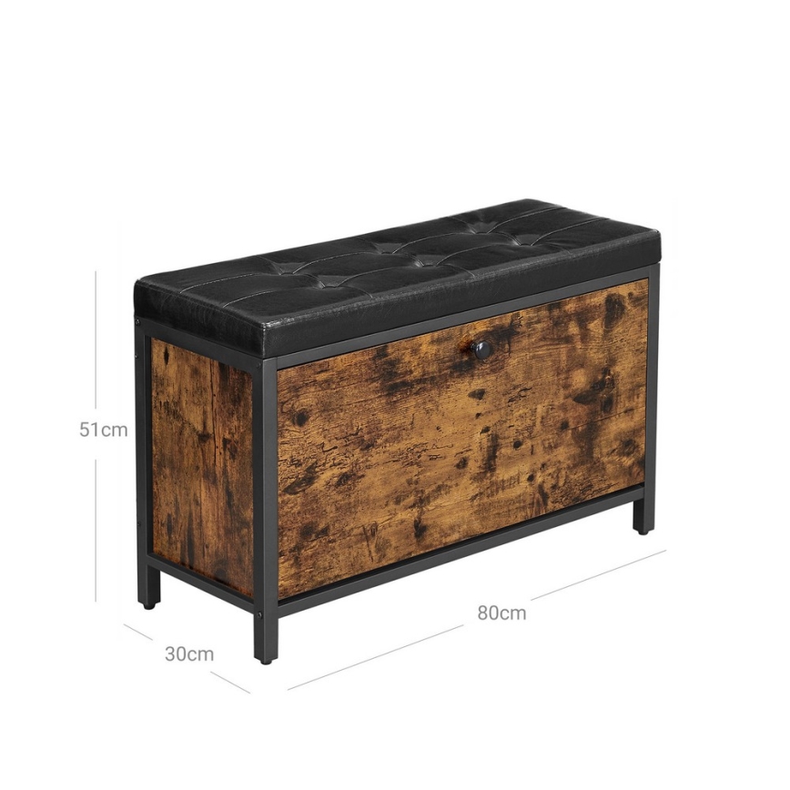 Scarpiera VOREN marrone/nero