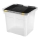 Scatola di stoccaggio 36 l nero/limpido