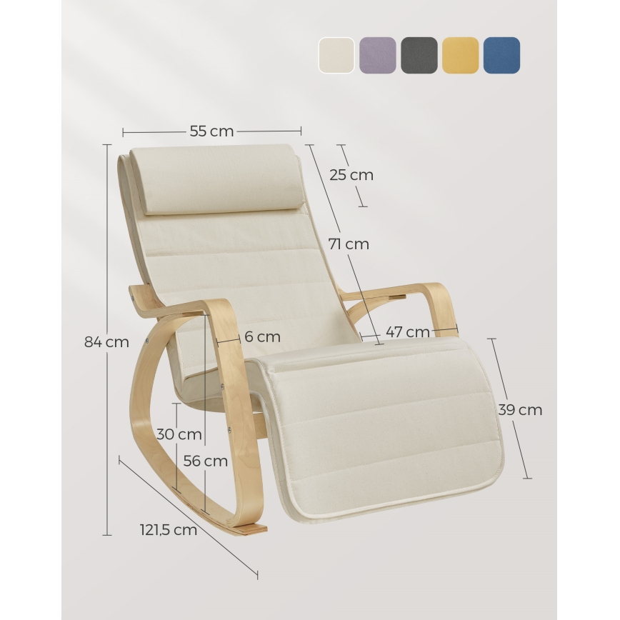 Schaukelstuhl RESTLY beige