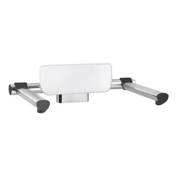 Schienale 60x18,5 cm argento/bianco