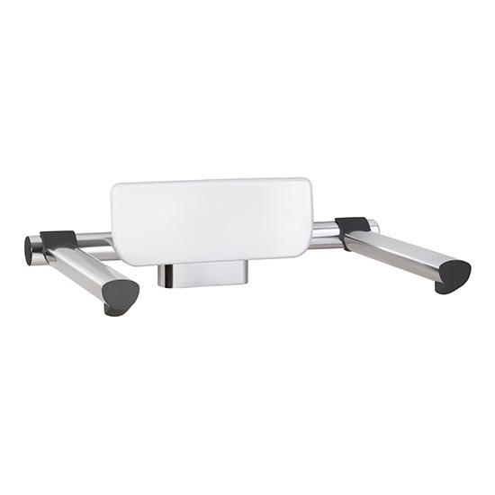 Schienale 60x18,5 cm argento/bianco