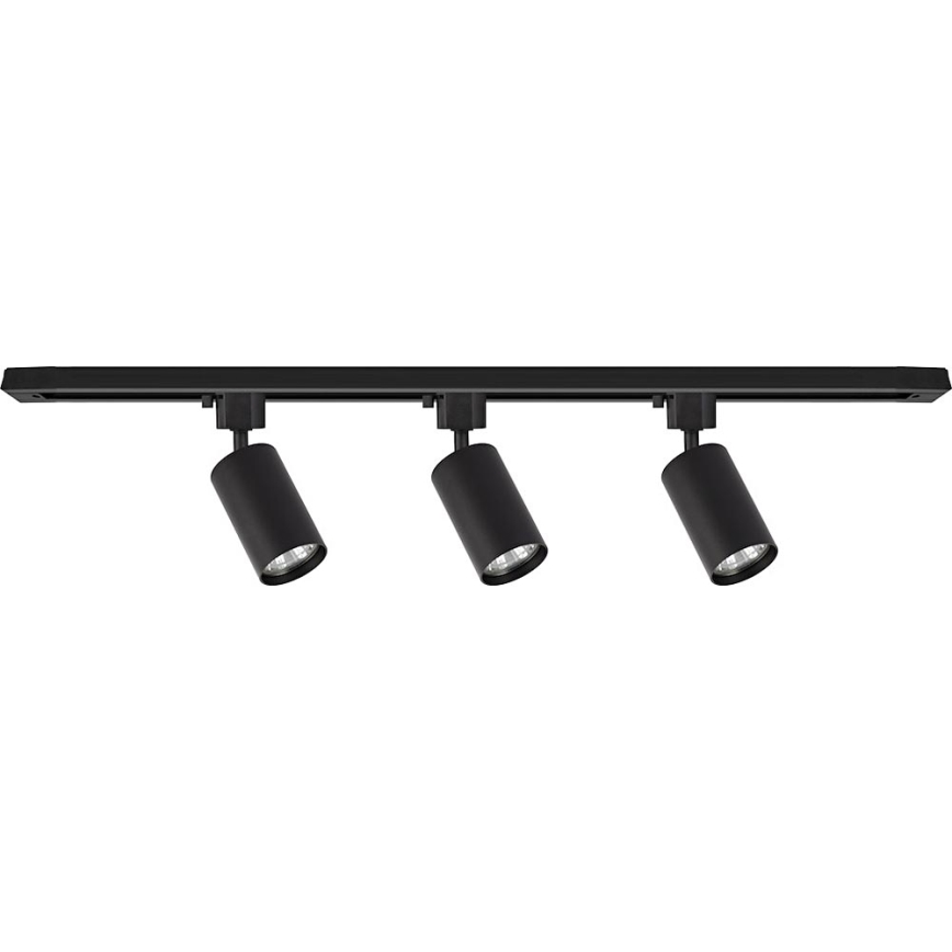 Schienenstrahler im Schienensystem TIGER 3xGU10/10W/230V schwarz