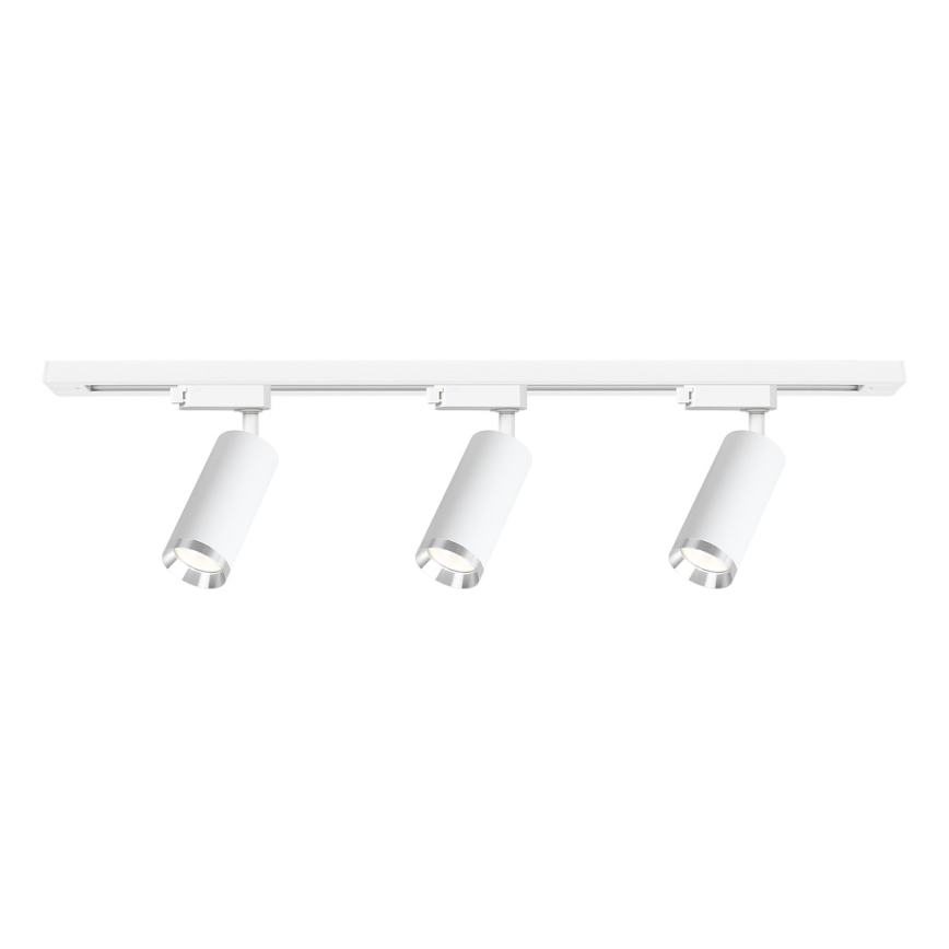 Schienenstrahler MICA 3xGU10/10W/230V weiß/mattchrom