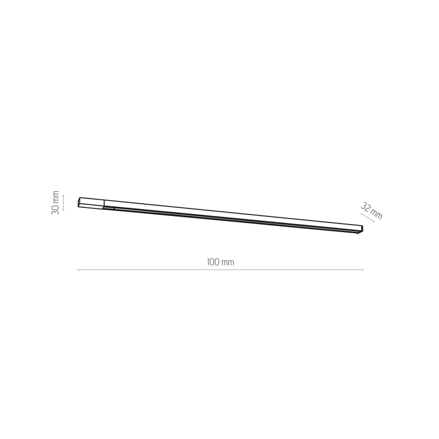 Schienensystem 3-phasig TRACER 1 m weiß