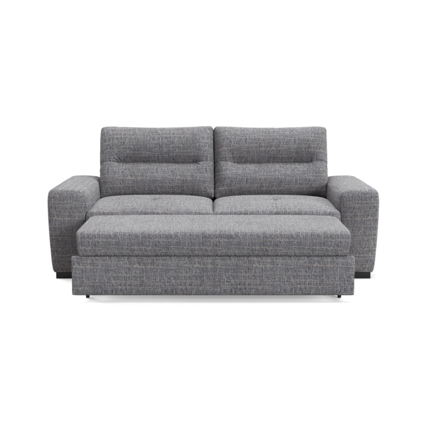 Schlafsofa COMO, 3-sitzig, hellgrau