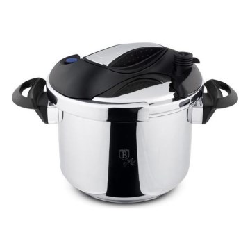 Schnellkochtopf TURBO 6 l Edelstahl/Schwarz