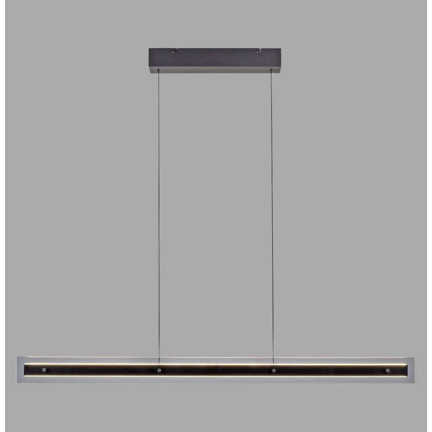 Schöner Wohnen 11316-18 - LED-dimmbare Pendelleuchte mit Seilabhängung LENA, 32 W, 230 V, 105 cm, schwarz